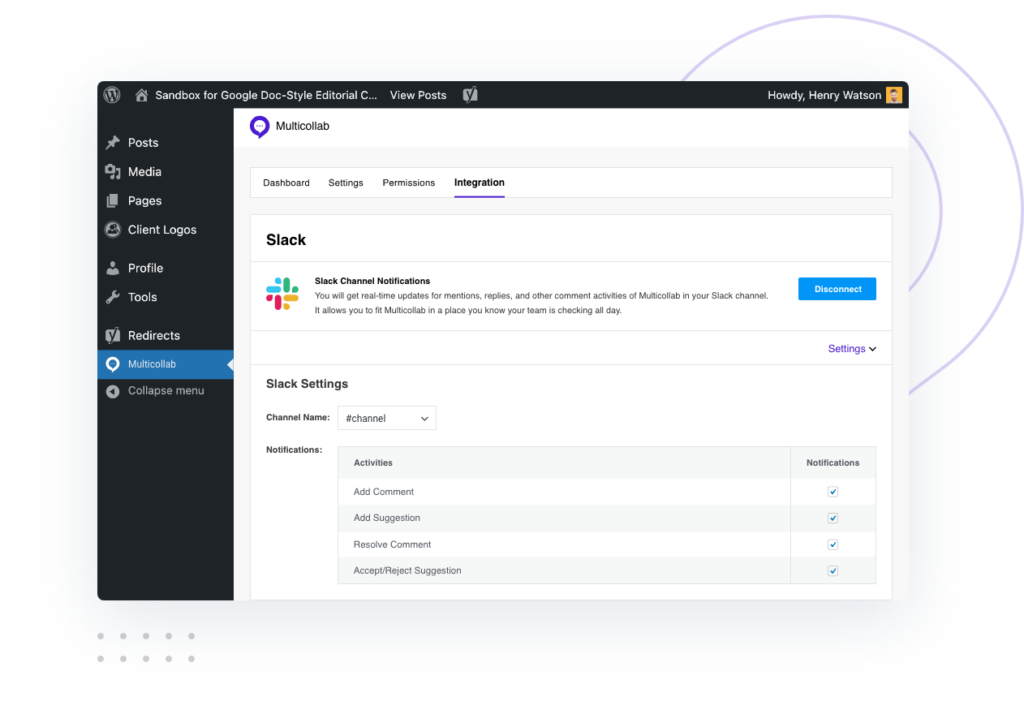 Slack Integration