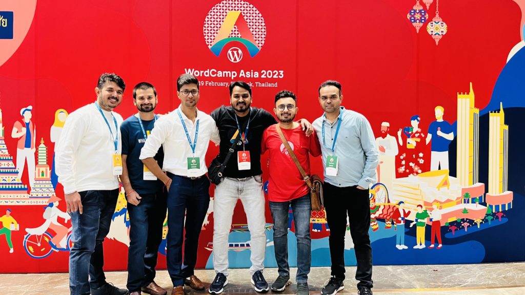 Team Multicollab at WordCamp Asia 2023 in Bangkok, Thailand
