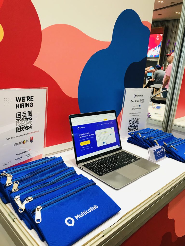 Multicollab swag at WordCamp Asia 2023 in Bangkok, Thailand