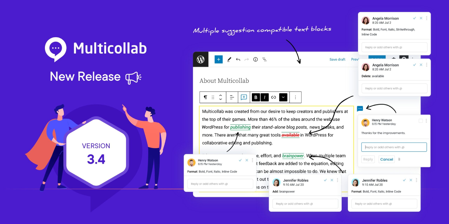 Multicollab 3.4 plugin release featured image