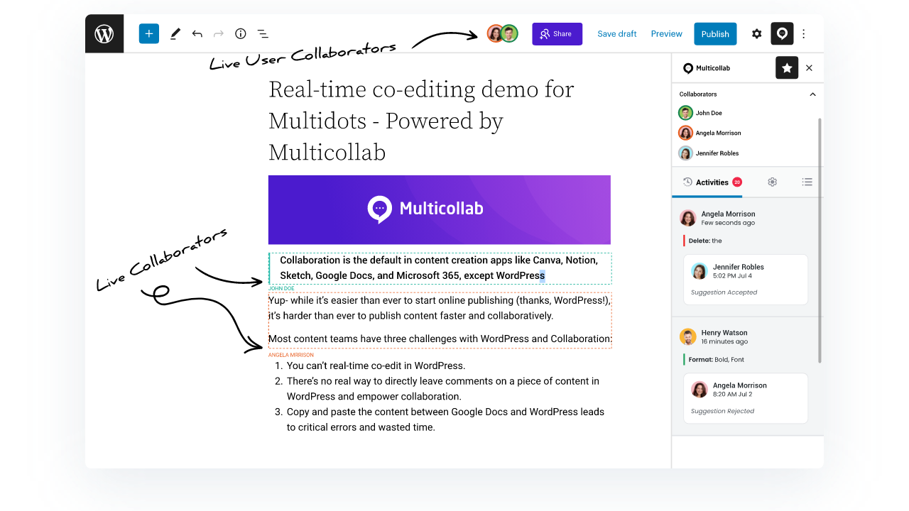 Real-time-Co-editing-Key-Features