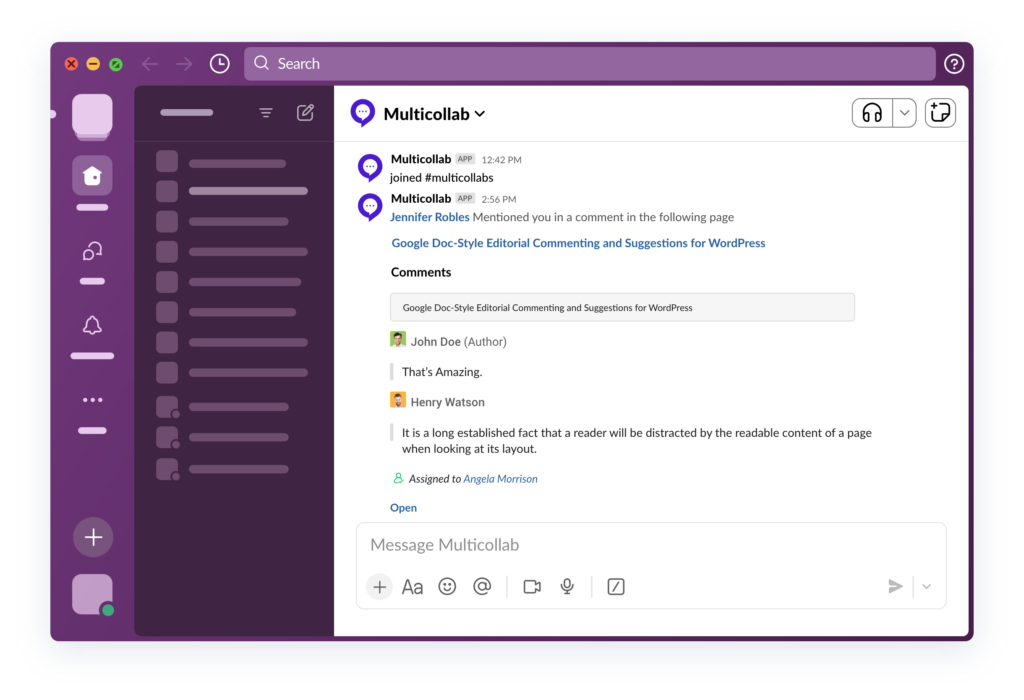 Slack Notifications by Multicollab