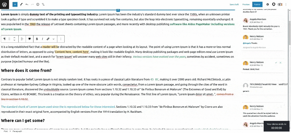 multicollab - resolving comment accepting suggestion
