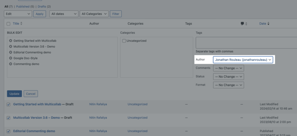 Setting Up a New Author in WordPress Post