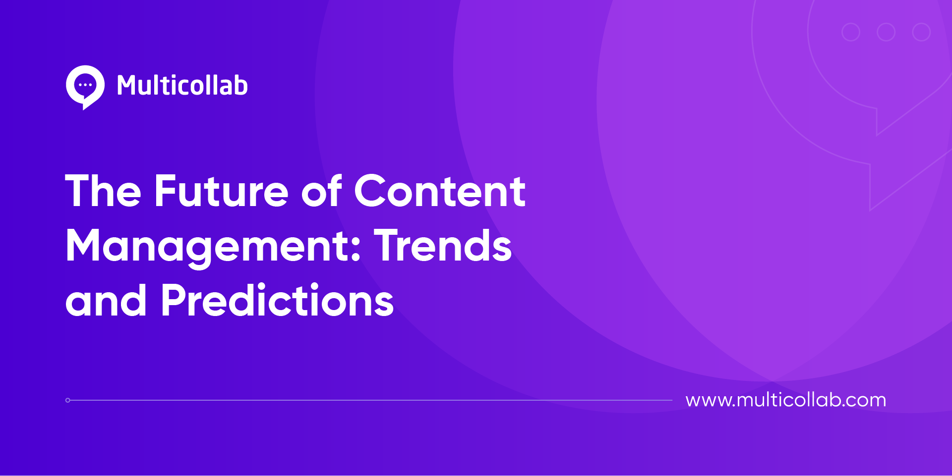 Blog title image: Future of Content Management