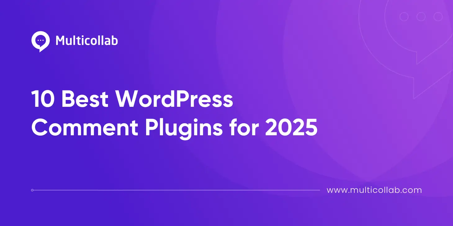 Blog Title Image: 10 Best WordPress Comment Plugins for 2025