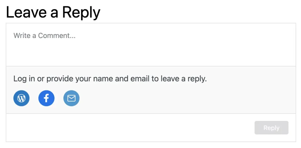 Jetpack Comments