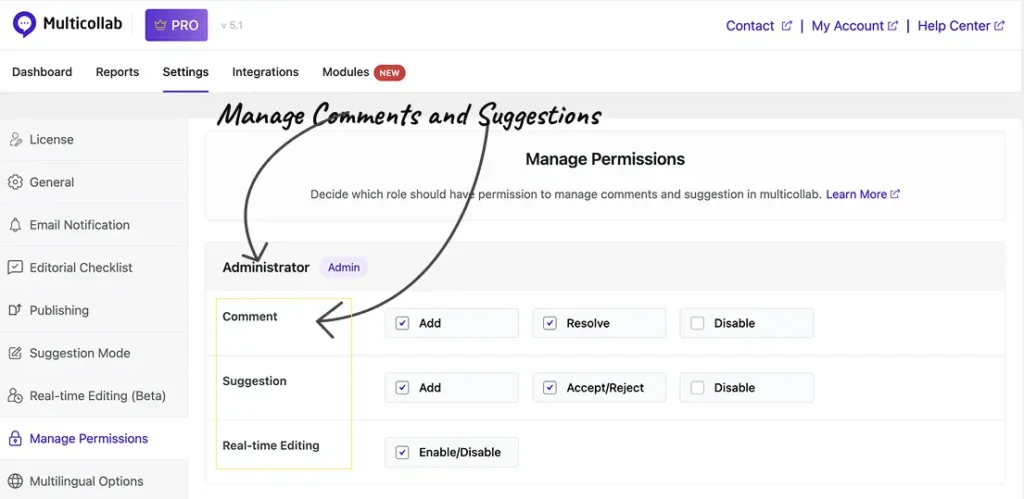 Custom permissions